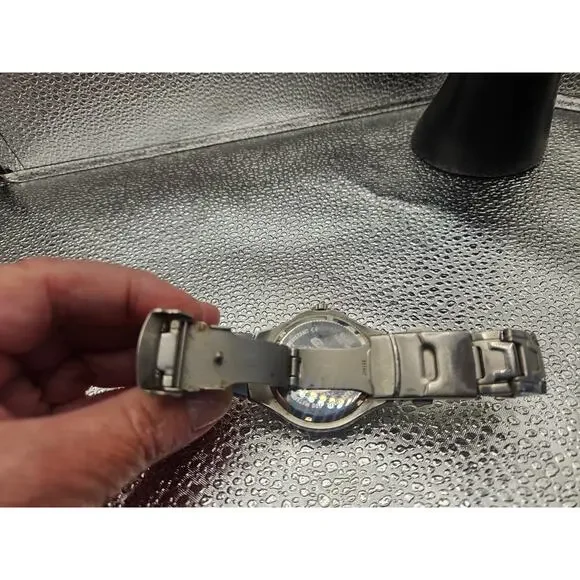 Fossil Men's Blue Watch 100M Stainless Steel Water Resist AM3421 - Picture 11 of 12